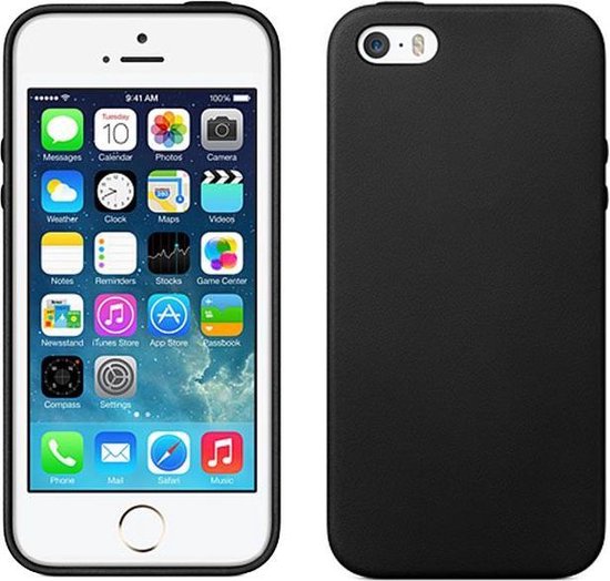 impliciet St Maori iphone 5 hoesje zwart siliconen case - iPhone se 2016 hoesje zwart - Apple  iphone 5s... | bol.com