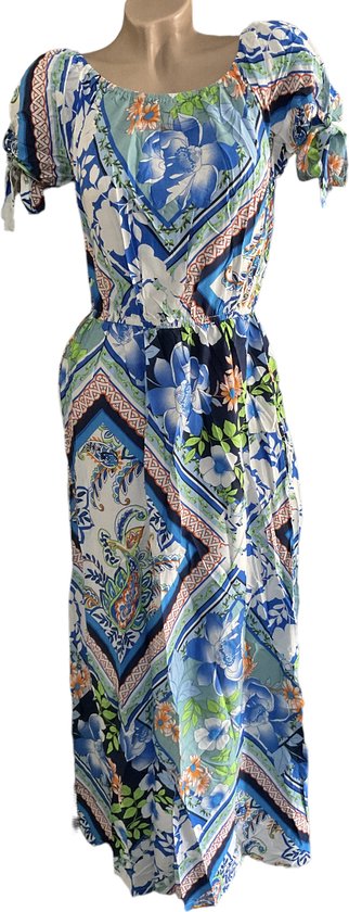 Robe Femme - Katoen - Blauw - Taille M/L (565#)