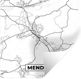Stickers Stickers muraux - Menden - Plan de la ville - Carte - Carte - 50x50 cm - Feuille adhésive