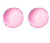Clip oorbellen- Baby Roze- 2.5 cm- Geen gaatjes- Charme Bijoux