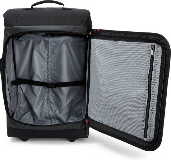 Luxja Roltas voor Leraren met Laptopvak en Afneembare Dolly, Multifunctionele Roltas met Accordeonvak, Roze