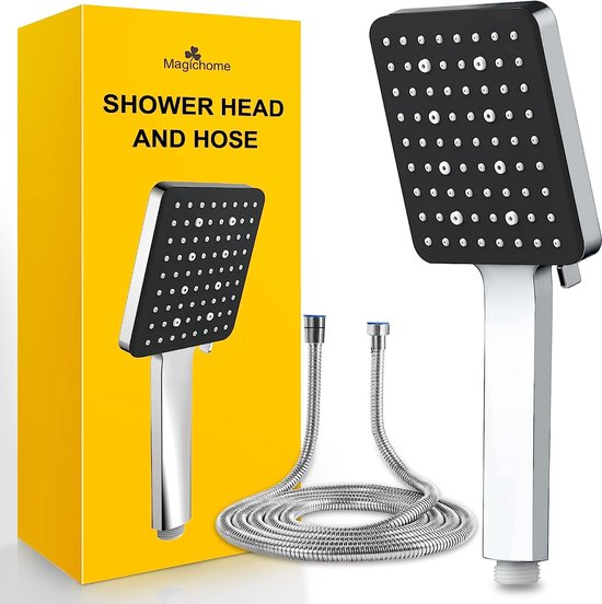 Douchekop met slang, douchekop met slang 1,5 m, waterbesparende