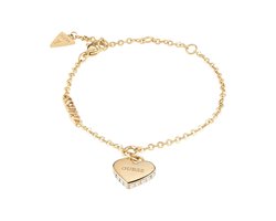 GUESS Armband Falling in Love Heart Bracelet Gold Goudkleurig