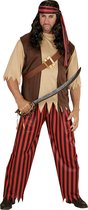 Widmann - Piraat & Viking Kostuum - Bukanero Piraat Kostuum - Rood, Bruin - Small - Carnavalskleding - Verkleedkleding