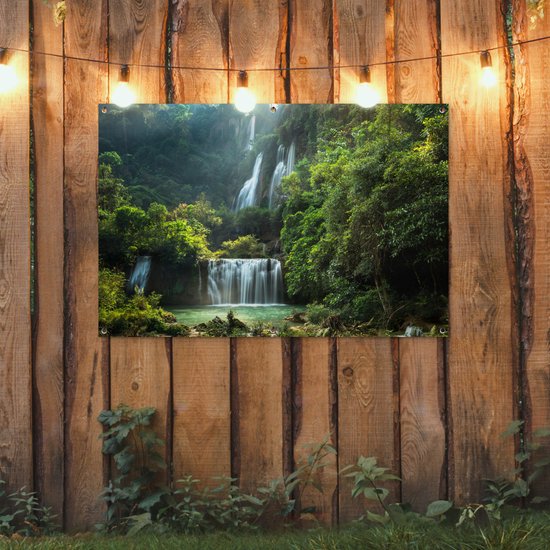 Affiche de jardin Cascade - Thaïlande - Jungle - 120x80 cm - Jardin
