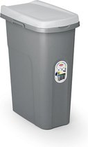 Afvalbak - 'Home Eco System' - afvalscheiding - Prullenbak - Afvalbakje - 25 Liter - Wit