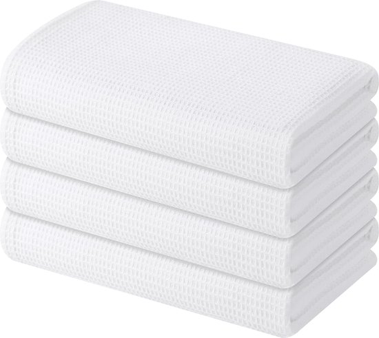 Greyoe Set van 3 keukendoeken, theedoeken, theedoeken, theedoeken, theedoeken, katoenen theedoeken, super absorberend, sneldrogend, 34 x 70 cm
