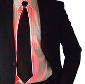 Lichtgevende stropdas - LED lamp - Rood - Feest - Festival - Unisex - Party - Glow in the dark - Verstelbaar