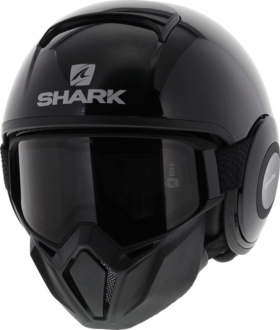 Casque Shark Street Drak Blank Blk Zwart Jet - Casque de moto - Taille XL |  bol