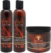 As I Am Curl Clarity Shampoo & Leave-in Conditioner 8oz, Coconut Cowash Cleansing Conditioner 16oz"SET