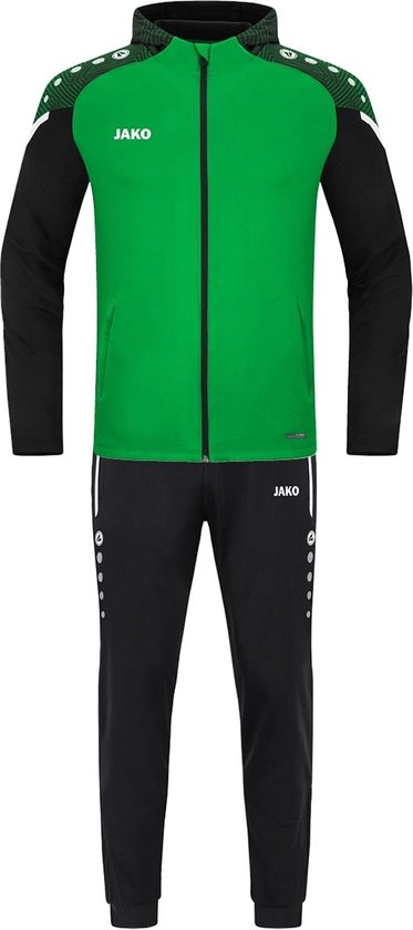 Jako Performance Trainingspak Polyester Met Capuchon Heren - Zachtgroen / Zwart | Maat: S