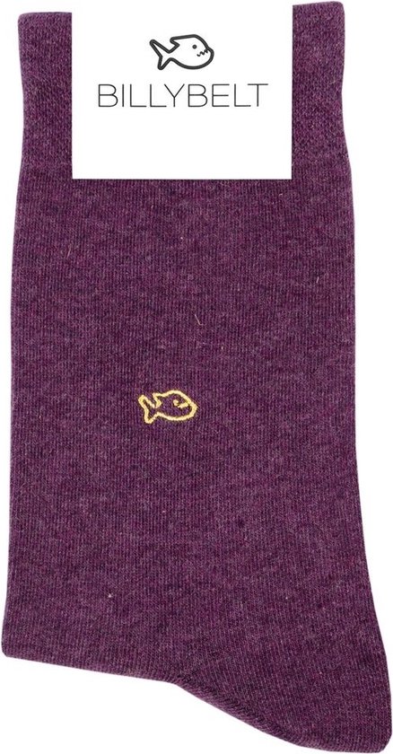 Billy Belt Katoenen sokken diep Paars maat 41 - 46 | deep purple | heren sokken | mannencadeau