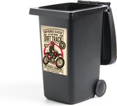 Container sticker Motorcross - Man - Kleding - Retro - 40x60 cm - Kliko sticker
