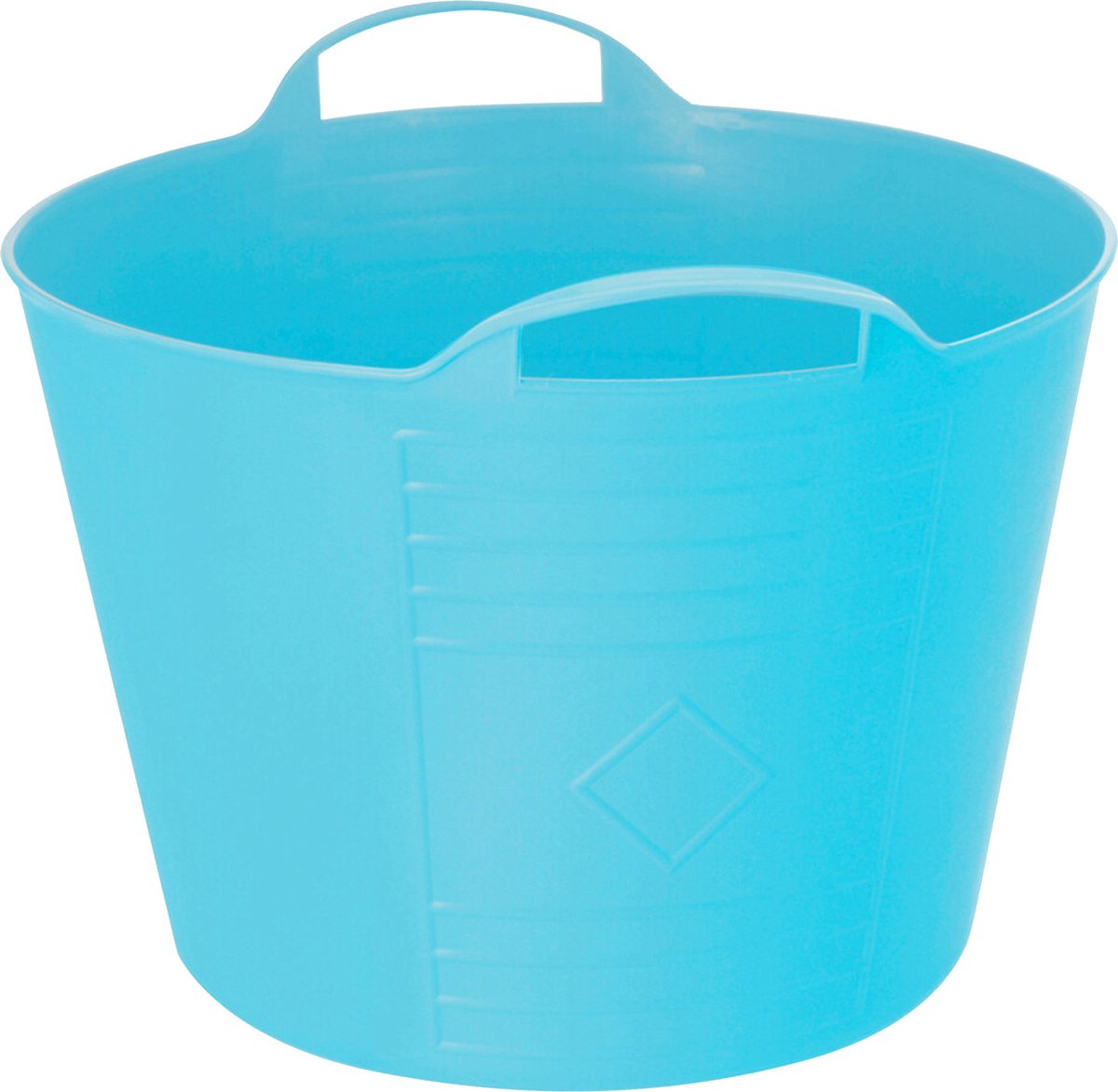 Goedkoopste Excellent Houseware Flexibele emmer - blauw - 27 liter - kunststof - 40 x 35 cm