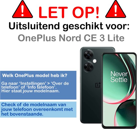 Waarschuwing: Alleen geschikt voor OnePlus Nord CE 3 Lite.