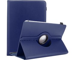 Cadorabo Tablet Hoesje geschikt voor Medion LifeTab P10606 in Donker Blauw - 360 graden beschermhoes van imitatieleer met standfunctie en elastische band