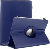 Cadorabo Tablet Hoesje geschikt voor Medion LifeTab X10301 in Donker Blauw - 360 graden beschermhoes van imitatieleer met standfunctie en elastische band