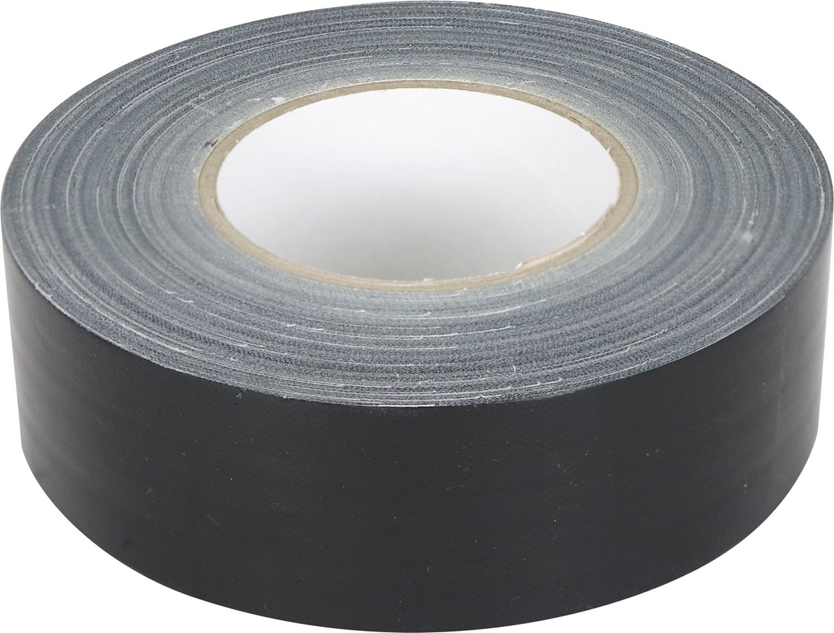 Womi W205 Pantsertape – 50 m Zwart – Extreem Sterk – Hoge Kleefkracht – Scheurbaar