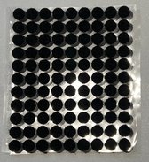 99 pièces Velcro auto-adhésif - Fermeture velcro - Cercles Fermetures velcro - 1cm - Zwart