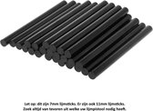 20 bâtons de colle diamètre 7 mm longueur 10 cm - Zwart - Bâton de colle - Colle - Pistolet à colle