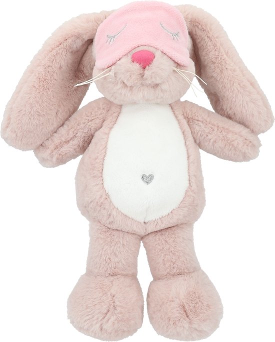 Depesche 13170 Princess Mimi - Doudou bébé Pingouin en Violet et Blanc, Peluche de 18 cm env