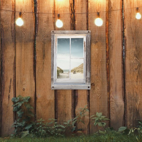 Affiche de jardin See-through - Plage - Vélo - 40x60 cm