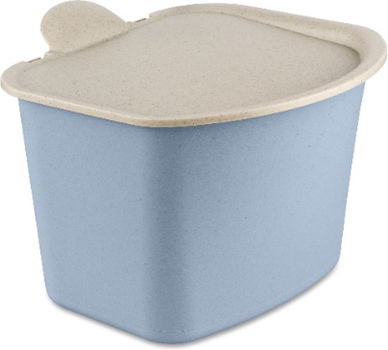 Prullenbak, 7.5 L, Natuur Bloemen Blauw, Organic Bio-Circular - Koziol | Bibo