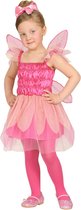 Widmann - Elfen Feeen & Fantasy Kostuum - Roze Pixie Huiself Rosie - Meisje - Roze - Maat 104 - Carnavalskleding - Verkleedkleding