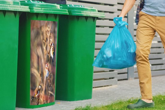 Container sticker Vogels - Takken - Bos - 44x98 cm - Kliko sticker