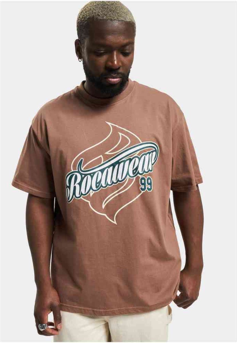Rocawear - Luisville Heren T-shirt - L - Bruin