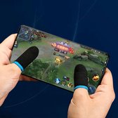 Finger Sleeve Smarphone I Pouce Gant Gaming I Sleeve Pour Mobile Gaming I Gants De Jeu Pour Écran Tactile i 2 Pièces I Zwart