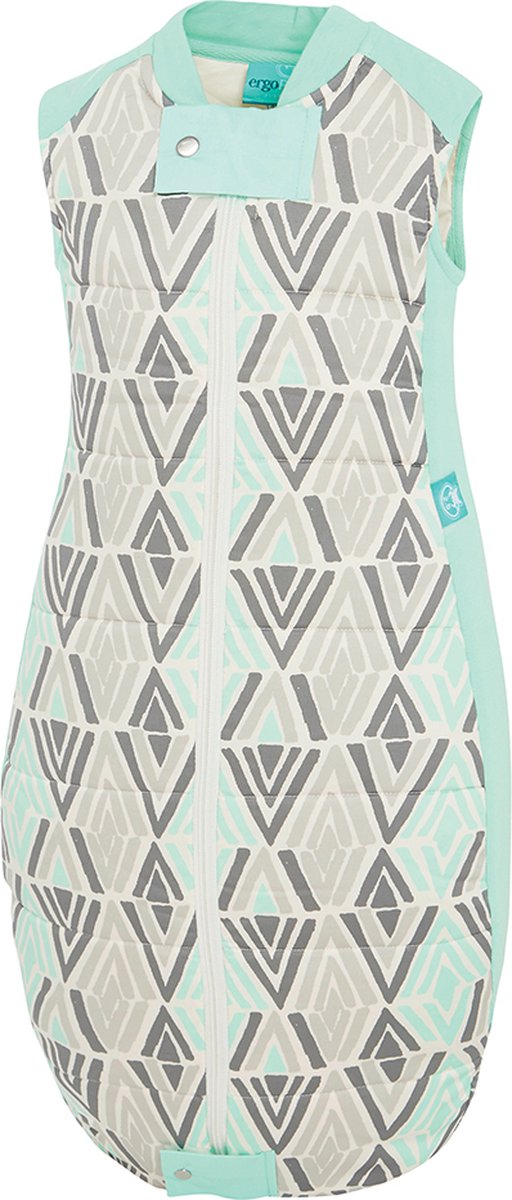 ergoPouch Slaapzak Baby Sheeting Winter - 2-12 maanden - 80 cm - TOG 3.5 - Organic Tribal Mint
