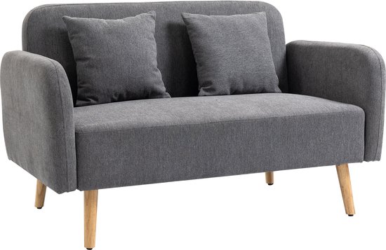 Foto: Homcom doppelsofa mit kissen und anti rutsch beinen 839 209