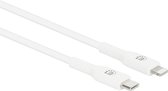 Manhattan Câble USB Prise USB-C, prise Apple Lightning 0,5 m Wit 394505