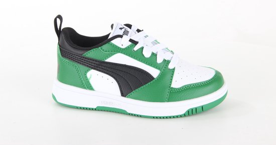 Puma Rebound V6 Lage sneakers - Jongens - Groen - Maat 30