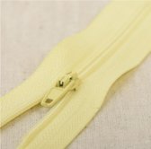 Fijne rits polyester licht geel 15cm - niet-deelbaar stevige rits