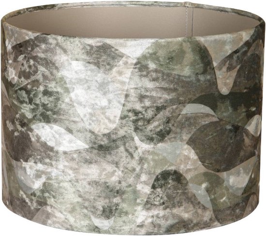 PTMD Mocca Lampenkap - 30x30x21 cm - Textiel - Groen