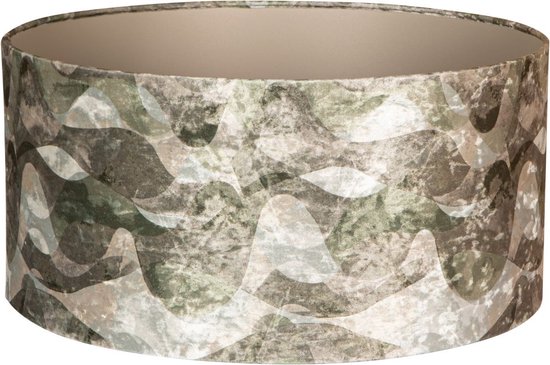 PTMD Mocca Lampenkap - 50x50x25 cm - Textiel - Groen