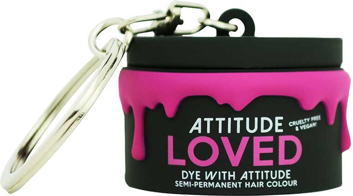 Attitude Hair Dye - Loved 3D Sleutelhanger - Zwart