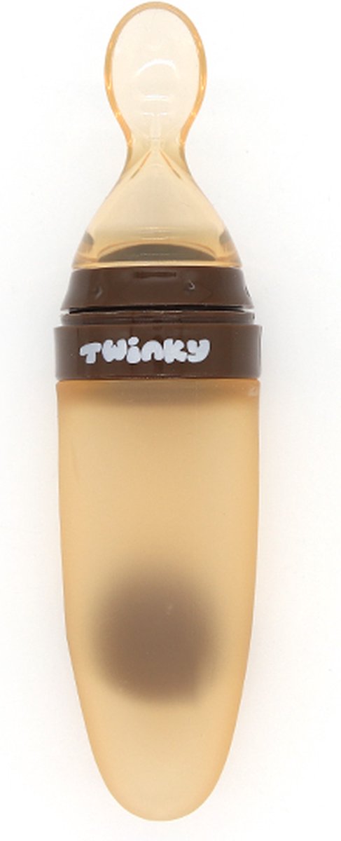 Twinky® Knijpfles Lepel 2 STUKS - Handige Baby Knijpfles + Voedingslepel voor Onderweg & Thuis - Eten & Drinken in 1 - PPU Kwaliteit Silicoon — afbeelding 4