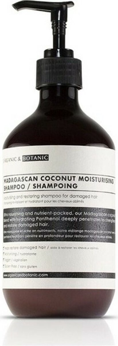 Moisturizing Shampoo Madagascan Coconut Organic & Botanic Madagascan Coconut 500 ml