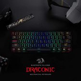 Redragon Draconic K530 RGB Draadloze mechanische Gaming toetsenbord | Brown switch | 60% gaming keyboard 61 toetsen - Bluetooth 5.0 toetsenbord - Compacte toetstenbord | Gaming PC met grote korting