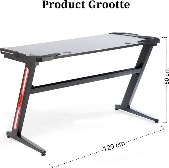 Coleshome Gamingbureau met Plank en Lades, Gamebureau met Coleshome Gamingbureau met Plank en Lades, Gamebureau met