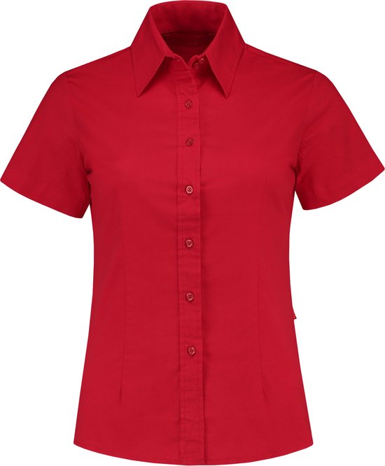 Overhemd/blouse voor dames in de kleur rood in de maat XXL