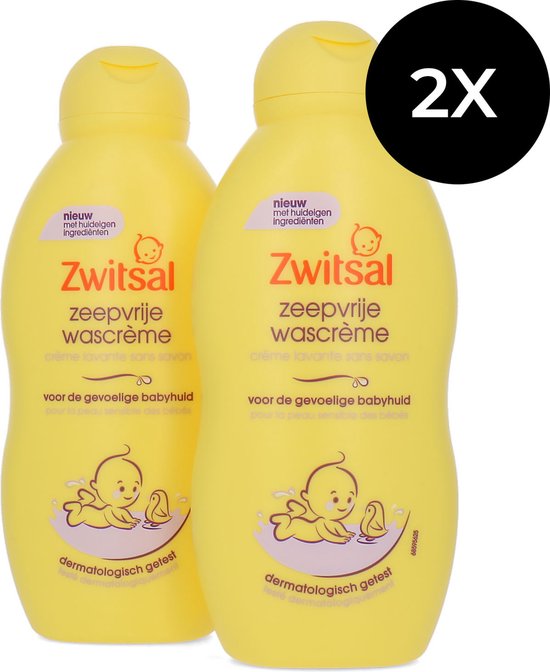 Zwitsal Zeepvrije Wascrème - 2 x 200 ml