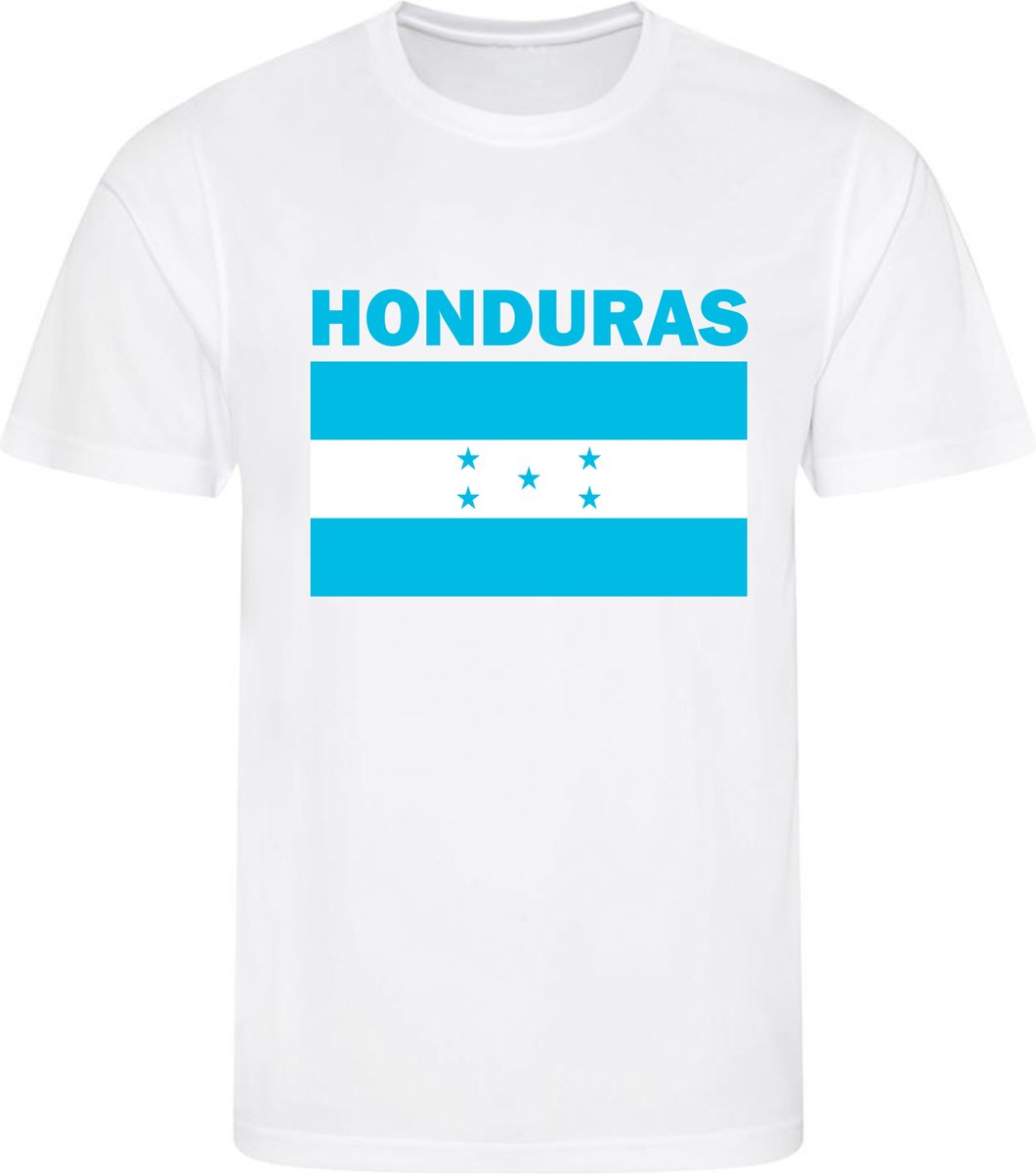 Honduras - T-shirt Wit - Voetbalshirt - Maat: XXL - Landen shirts