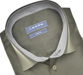 Chemise slim fit Ledub - vert foncé - Repassage facile - Taille de col : 45