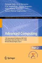 Communications in Computer and Information Science 1782 - Advanced Computing
