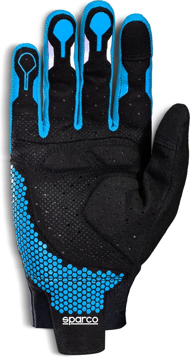 Sparco - Handschoenen Hypergrip+ - Sim Racing Handschoenen - Sport Gloves - Blauw/Geel/Groen/Rood - Maat 8 van Merkloos — afbeelding 2