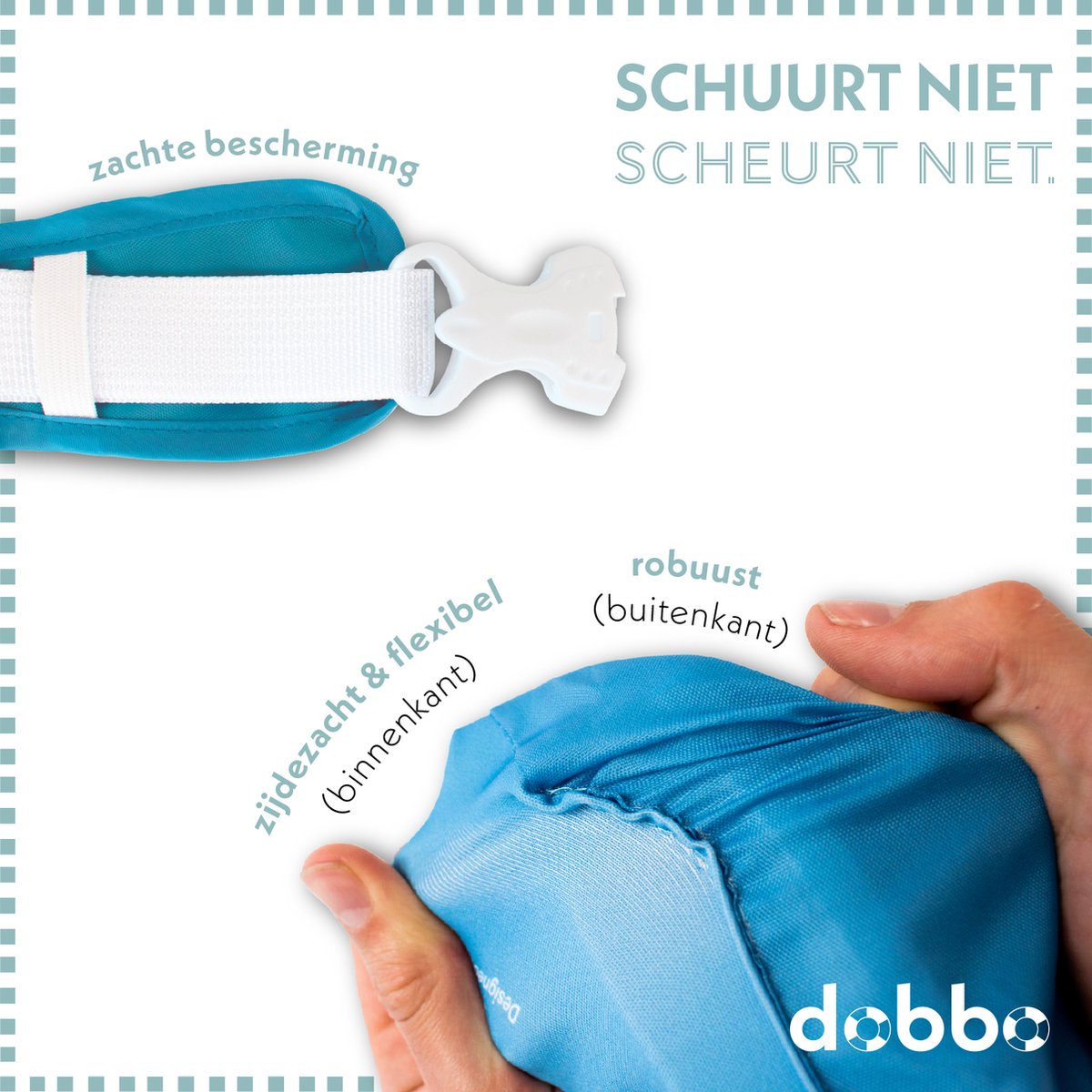 DOBBO Elena de Eenhoorn - Puddle Jumper - Zwembandjes - Zwemvest - Zwemvleugels - voor Kind van 2 tot 6 jaar - Baby blauw — afbeelding 3